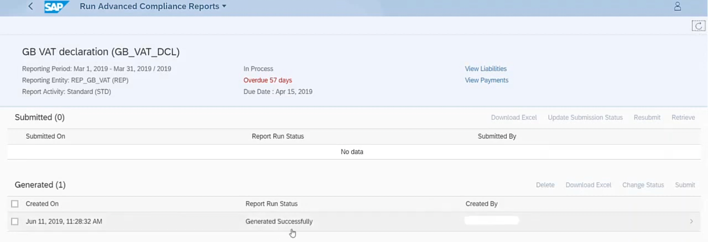 SAP S/4 HANA DRC – Demo Teil 2: Erstellung und Übermittlung eines Steuerberichtes