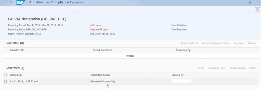 SAP S/4 HANA DRC – Demo Teil 2: Erstellung und Übermittlung eines&nbsp;Steuerberichtes